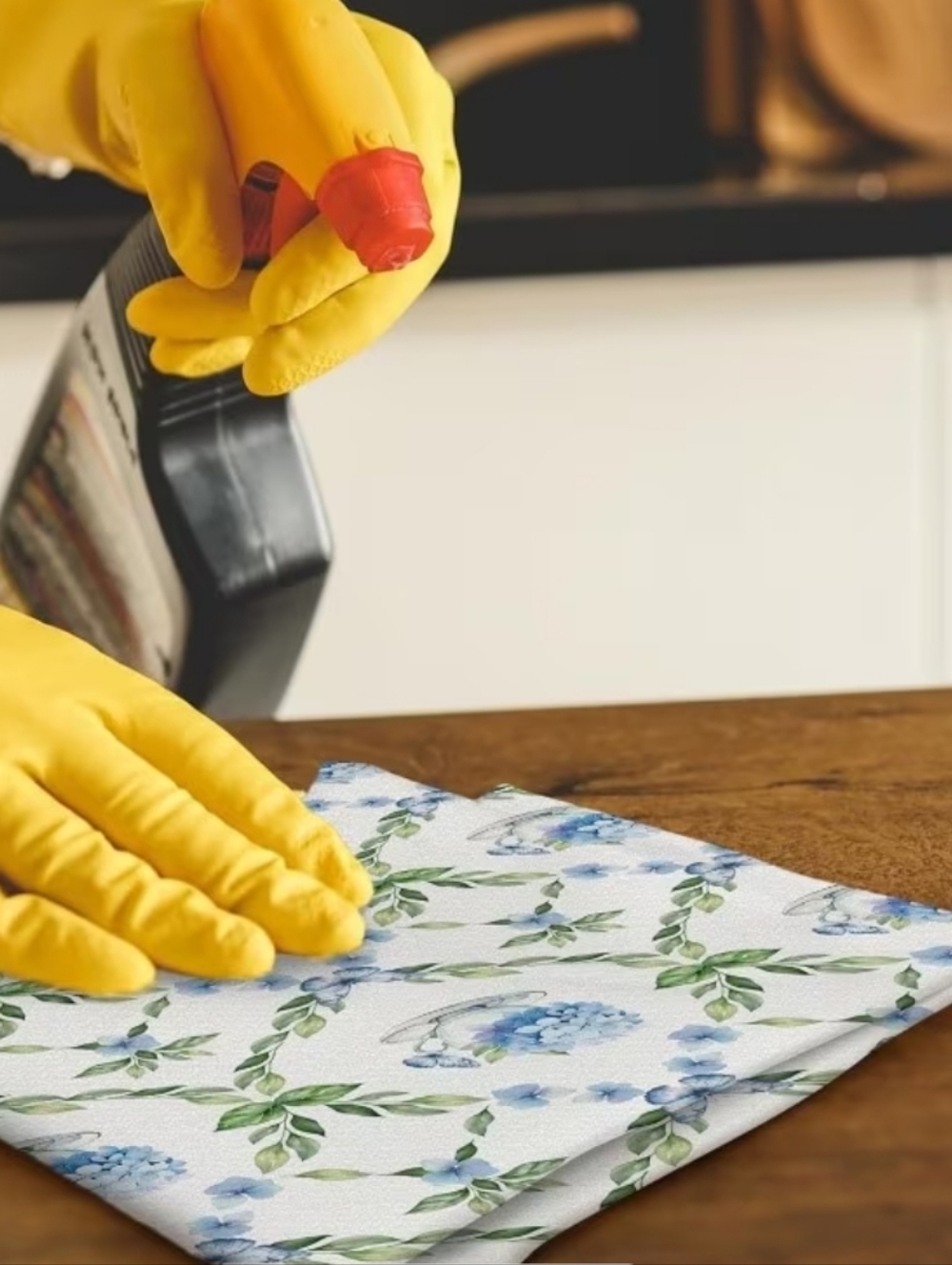 🎯NEW! Blue & Green Hydrangea Kitchen/Bath Hand Towels - Picture 4 of 4
